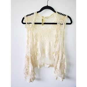 Boho crochet vest